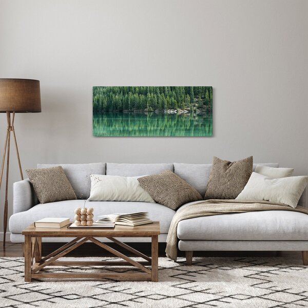 Kép - Tűlevelű a tónál (120x50 cm)