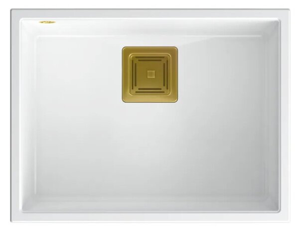 Gránit mosogató DAVID 50 White
