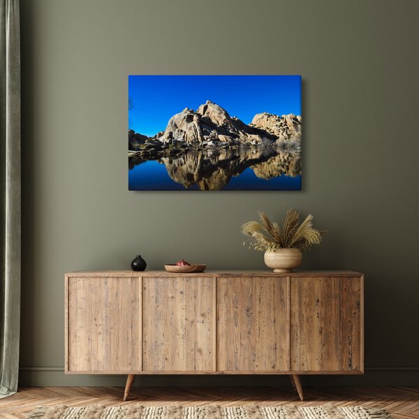 A tükröződő sziklák képe (90x60 cm)