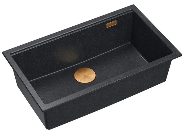 Gránit mosogató Logan 110 Black Metallic