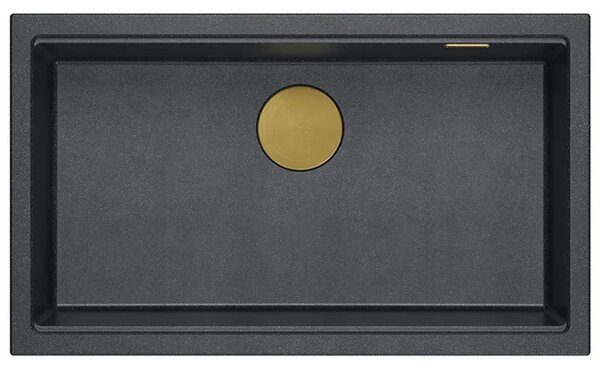 Gránit mosogató Logan 110 Black Metallic