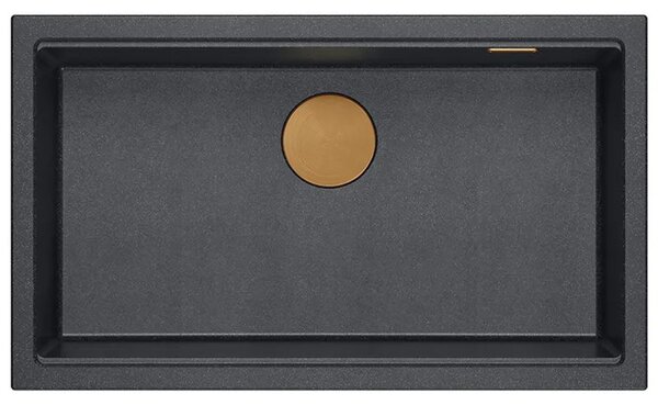 Gránit mosogató Logan 110 Black Metallic