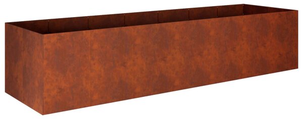 Kerti cserép Rozsdás 280 x 80 x 60 cm Időjárásálló Acél