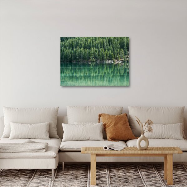 Kép - Tűlevelű a tónál (70x50 cm)