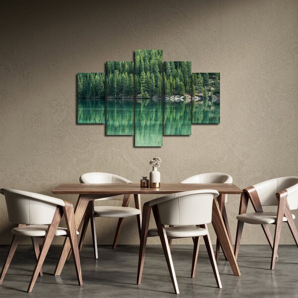 Kép - Tűlevelű a tónál (150x105 cm)