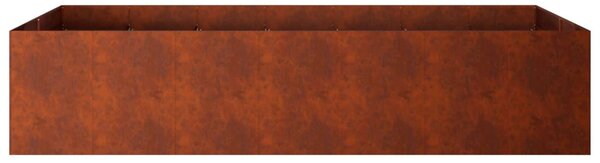 Kerti cserép Rozsdás 280 x 80 x 60 cm Időjárásálló Acél