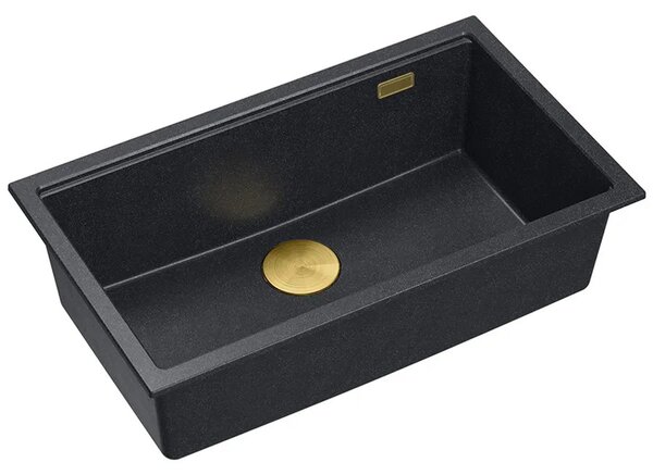 Gránit mosogató Logan 110 Black Metallic