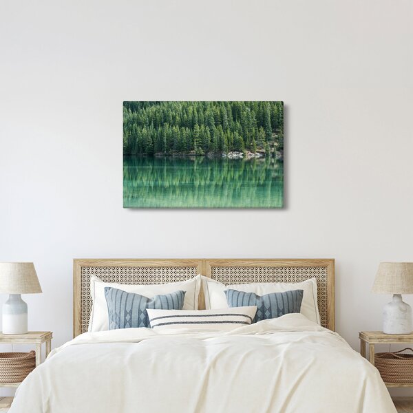 Kép - Tűlevelű a tónál (90x60 cm)