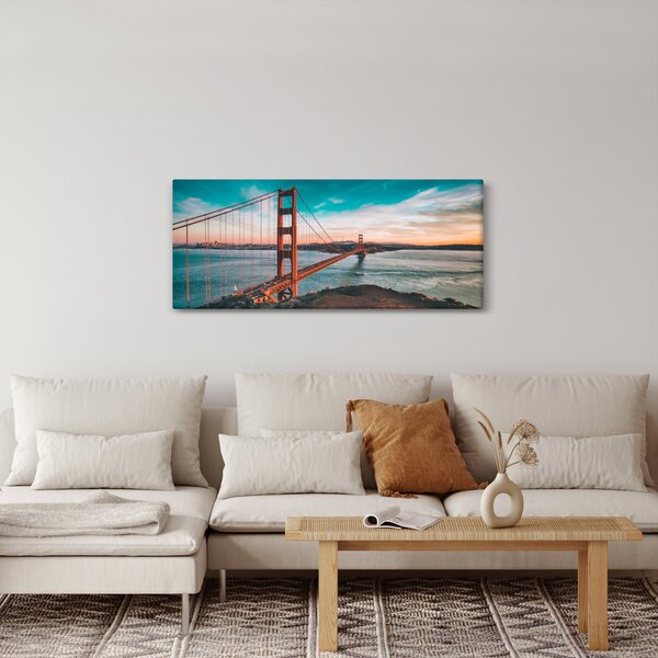 Kép - Golden Gate, San Francisco (120x50 cm)