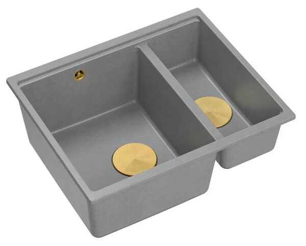 Gránit mosogató Logan 150 Grey Metallic