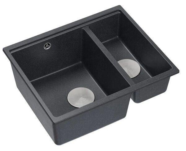 Gránit mosogató Logan 150 Black Metallic