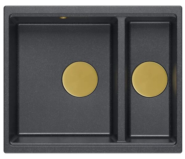 Gránit mosogató Logan 150 Black Metallic