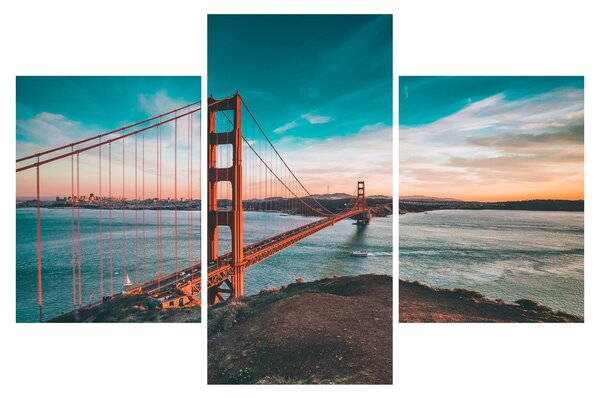 Kép - Golden Gate, San Francisco (90x60 cm)