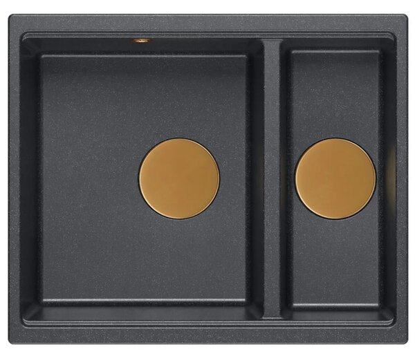 Gránit mosogató Logan 150 Black Metallic