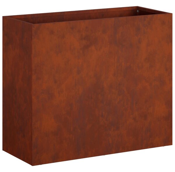 Kerti cserép Rozsdás 50 x 20 x 40 cm Időjárásálló Acél