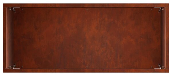 Kerti cserép Rozsdás 50 x 20 x 40 cm Időjárásálló Acél