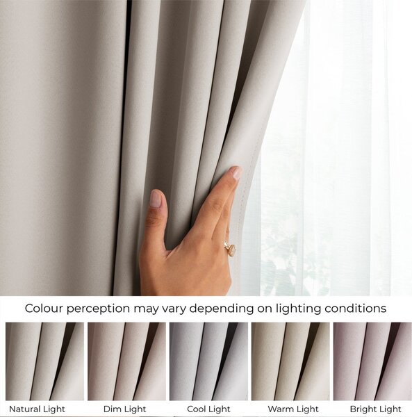 Bézs dimout (részleges sötétítő) függöny 140x245 cm Kierra – Restilo