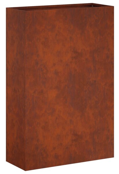 Kerti cserép Rozsdás 40 x 20 x 75 cm Időjárásálló Acél