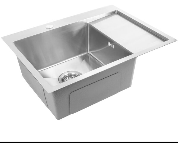 Acél mosogatótálca Fin BRUSH NICKEL