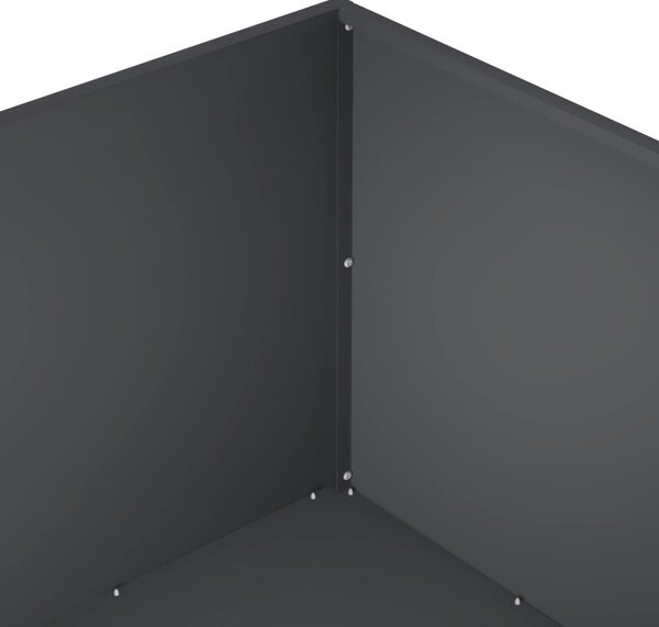 Kerti cserép 2 db Antracitszürke 100 x 100 x 40 cm