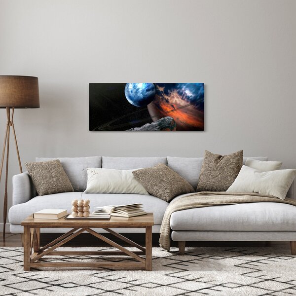 Egy bolygó képe az űrben (120x50 cm)