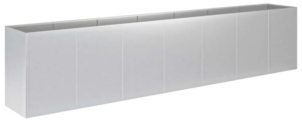 Kerti cserép Ezüst 280 x 40 x 60 cm Horganyzott Acél