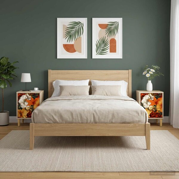 Éjjeliszekrény GENNEP 2 db Sonoma Tölgy 36 x 33 x 50 cm