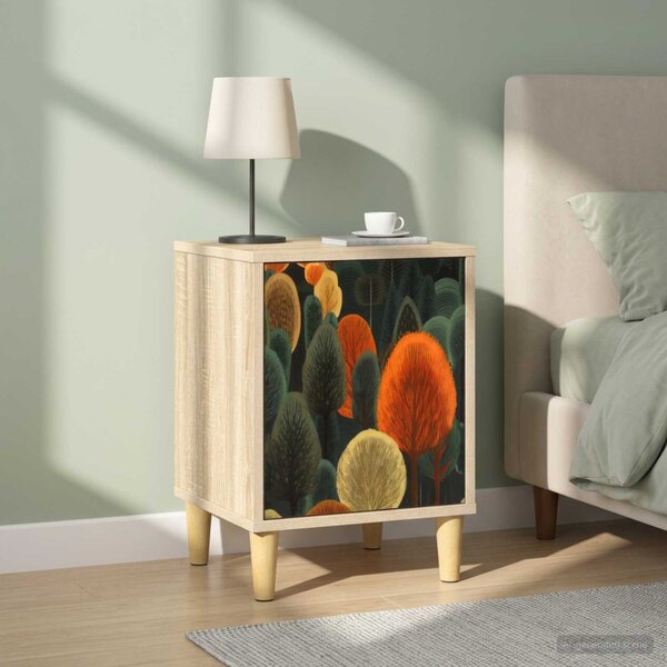 Éjjeliszekrény ZAANDAM 2 db Sonoma Tölgy 36 x 33 x 50 cm