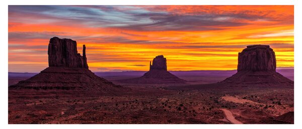 Kép - Emlékmű - völgy Arizonában (120x50 cm)