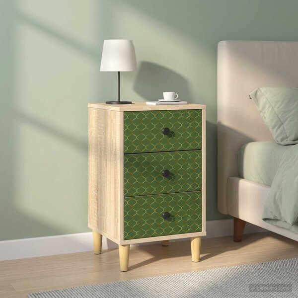 Éjjeliszekrény GELEEN 2 db Sonoma Tölgy 36 x 33 x 60 cm