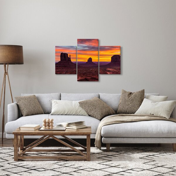 Kép - Emlékmű - völgy Arizonában (90x60 cm)
