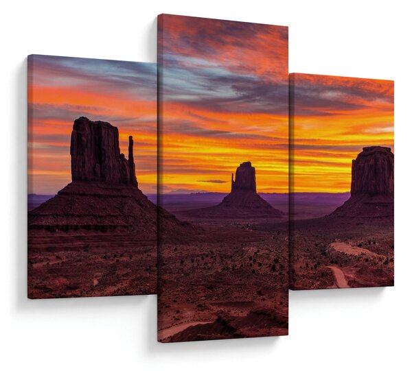 Kép - Emlékmű - völgy Arizonában (90x60 cm)