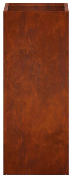 Kerti cserép 2 db Rozsdás 20 x 20 x 40 cm Időjárásálló Acél