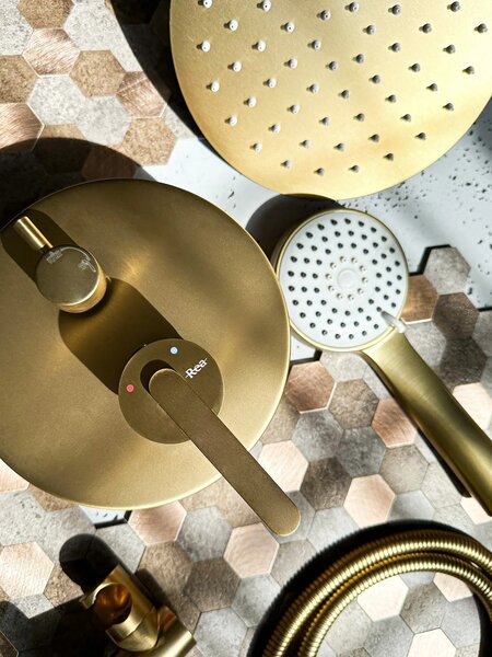 Zuhanyszett rejtett Rea Ontario Brush Gold + BOX