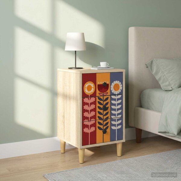Éjjeliszekrény ESSEN 2 db Sonoma Tölgy 36 x 33 x 60 cm