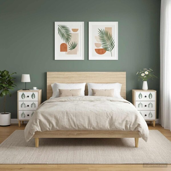 Éjjeliszekrény HANAU 2 db Sonoma Tölgy 36 x 33 x 60 cm