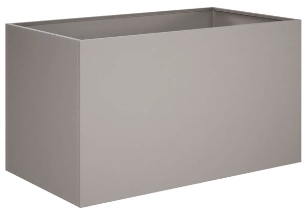 Kerti cserép 2 db Rozsdás 80 x 50 x 50 cm Időjárásálló Acél