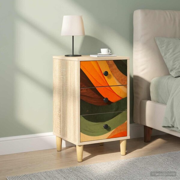 Éjjeliszekrény BONN 2 db Sonoma Tölgy 36 x 33 x 60 cm