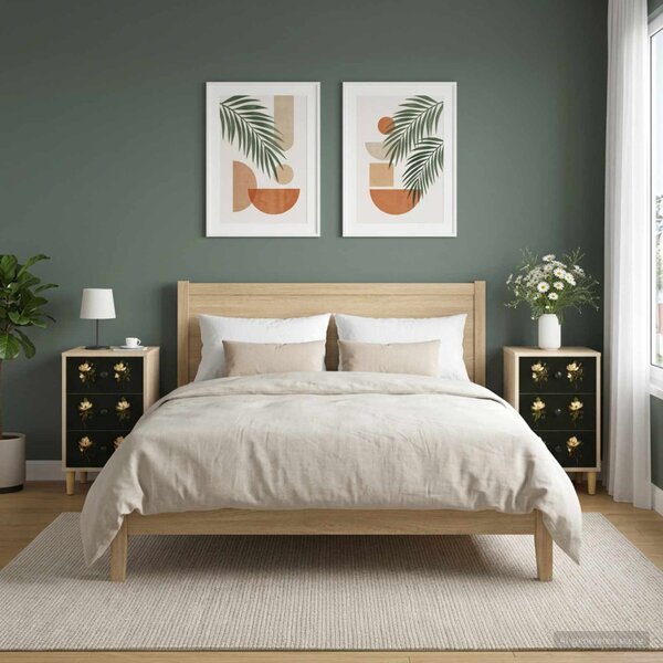Éjjeliszekrény BREMEN 2 db Sonoma Tölgy 36 x 33 x 60 cm