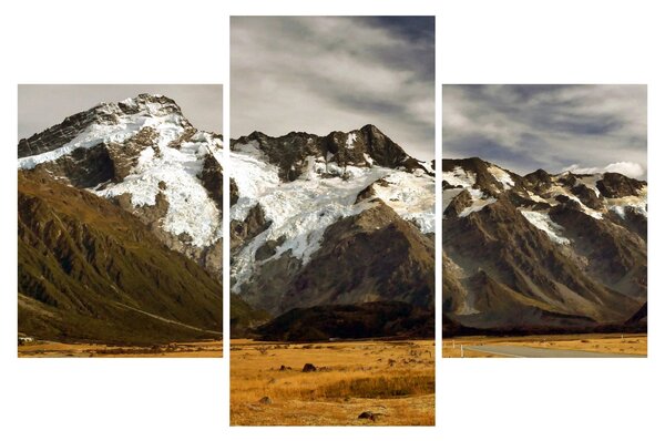 Mount Sefton, Új-Zéland képe (90x60 cm)