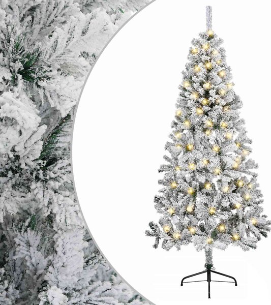 Műanyag Hajtogatós Karácsonyfa 210 cm 300 LED Meleg fehér