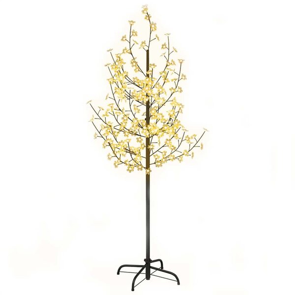 LED-es cseresznyevirágfa 200 meleg fehér LED-del 180 cm