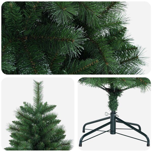 Mű karácsonyfa 120 cm PVC és fém Zöld