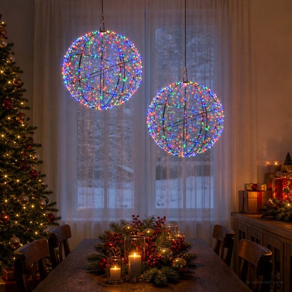 Karácsonyi csúcsdísz világítás 2 db 1500 LED Többszínű