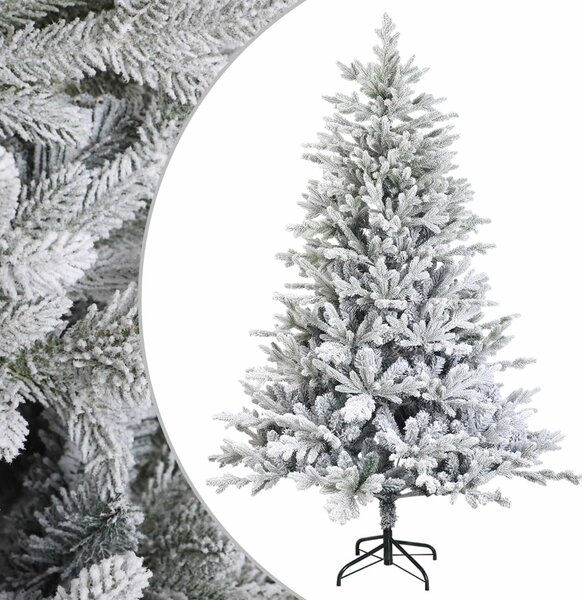 Műanyag Hajtogatós Karácsonyfa 120 cm PVC és fém Zöld és Fehér