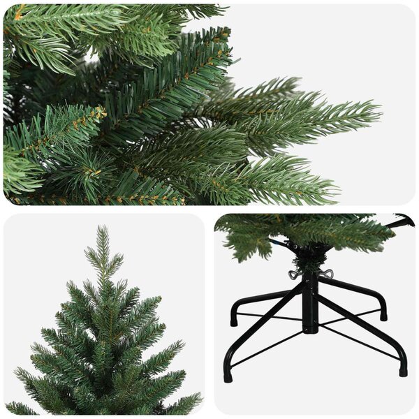 Műanyag Hajtogatós Karácsonyfa 120 cm PVC és fém Zöld