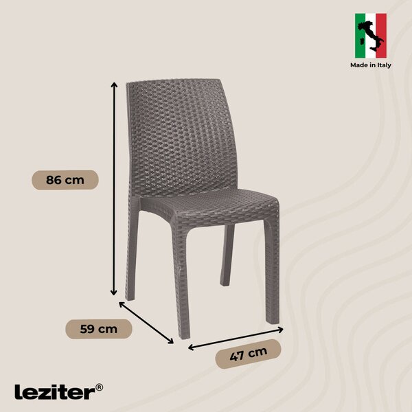 Leziter Hellda 6+1 kerti bútor garnitúra szett cappuccino