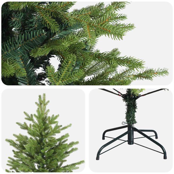 Műanyag Hajtogatós Karácsonyfa 120 cm PVC és fém Zöld
