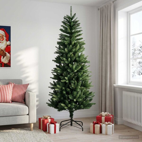 Artificial Hinged Christmas Tree 240 cm PE és PVC Zöld