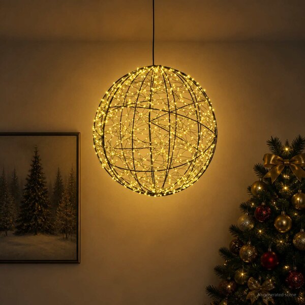Karácsonyi csúcsdísz világítás 950 LED Meleg fehér